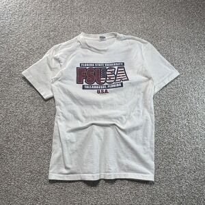Vintage Florida State Seminoles Shirt Mens Medium White NCAA College USA 2000s